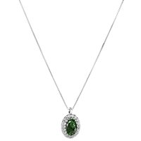 Collana Zanette Gioielli Donna in Oro bianco Smeraldo 0.39 Ct GI-2594G-8-SMERALDO - GI-2594G-8-SMERALDO